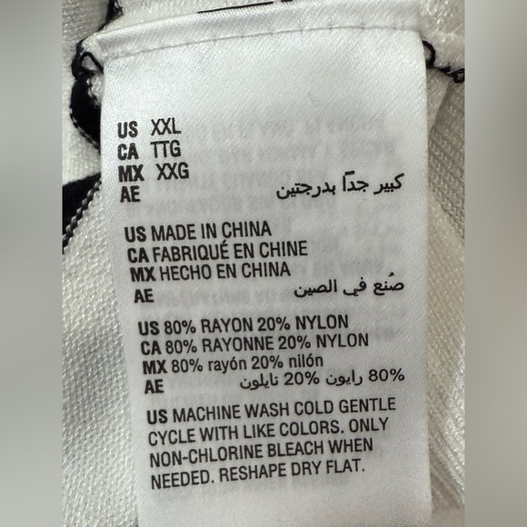 Style & Co Sweater Knit Crewneck Long Sleeve Black White Striped Size XXL NWT - Picture 6 of 11